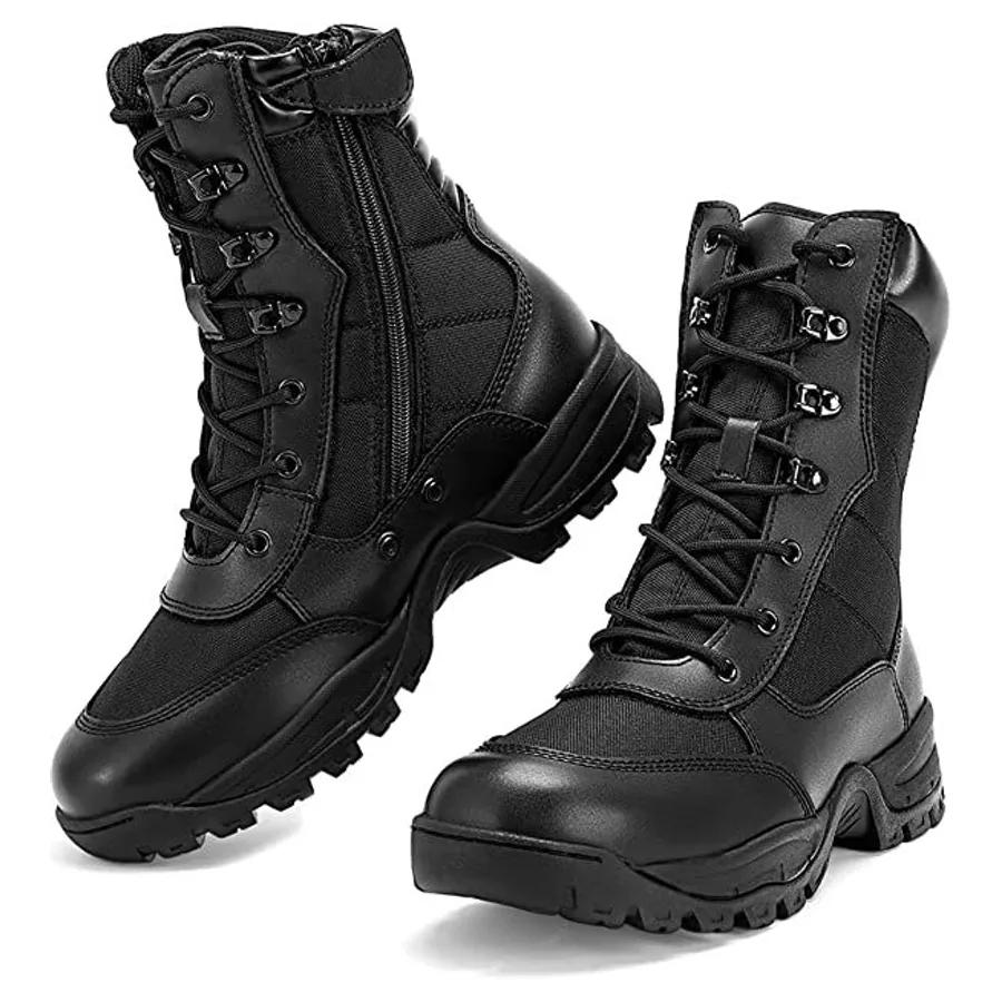 Side-zip tactical boot